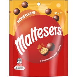 Maltesers Honeycomb Flavoured Milk Chocolate Medium Share Bag 125g image