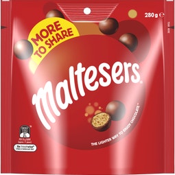 Maltesers Milk Chocolate Snack & Share Bag 280g image