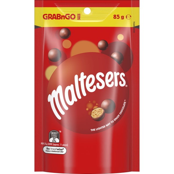 Maltesers Milk Chocolate GRABnGO Bag 85g