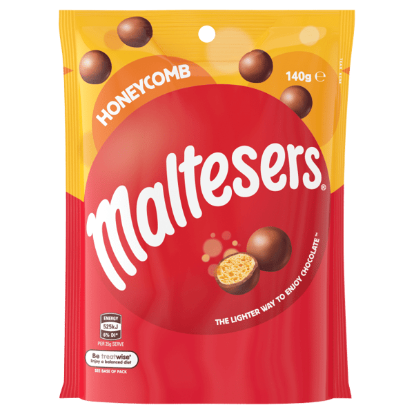 MALTESERS Honeycomb Flavour Milk Chocolate Bag 140 g